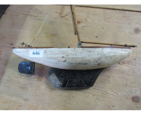  Sale Item:    POND YACHT 20" (AF)   Vat Status:   No Vat   Buyers Premium:  This lot is subject to a Buyers Premium of 15% +