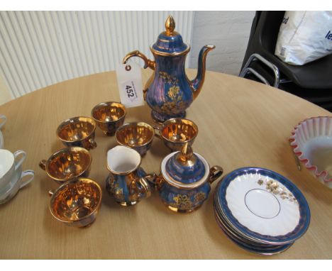  Sale Item:    15 PCE TURKISH GILT COFFEE SET   Vat Status:   No Vat   Buyers Premium:  This lot is subject to a Buyers Premi