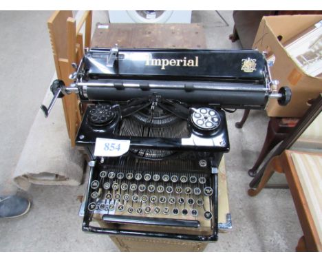  Sale Item:    INPERIAL TYPEWRITER (AF)   Vat Status:   No Vat   Buyers Premium:  This lot is subject to a Buyers Premium of 