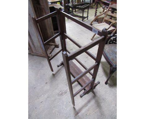  Sale Item:    MAHOGANY CLOTHES RAIL (AF)   Vat Status:   No Vat   Buyers Premium:  This lot is subject to a Buyers Premium o