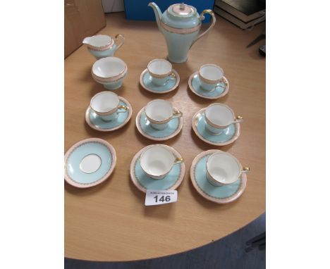  Sale Item:    AYNSLEY COFFEE SET (AF)   Vat Status:   No Vat   Buyers Premium:  This lot is subject to a Buyers Premium of 1
