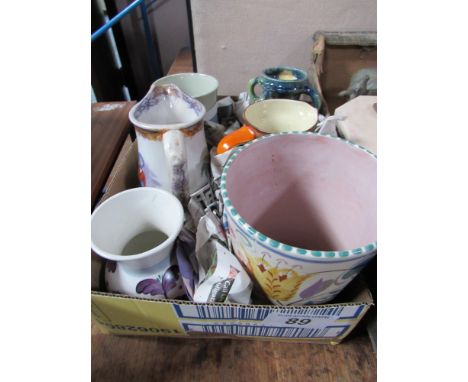  Sale Item:    BOX CERAMIC JUGS & VASES (AF)   Vat Status:   No Vat   Buyers Premium:  This lot is subject to a Buyers Premiu