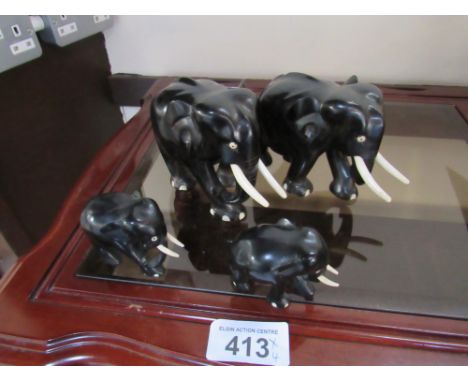  Sale Item:    SET 4 ELEPHANTS (AF)   Vat Status:   No Vat   Buyers Premium:  This lot is subject to a Buyers Premium of 15% 