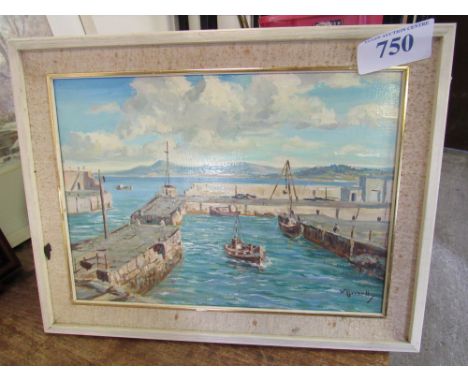  Sale Item:    OIL PAINTING LOSSIEMOUTH BY W RUSSELL  Vat Status:   No Vat   Buyers Premium:  This lot is subject to a Buyers