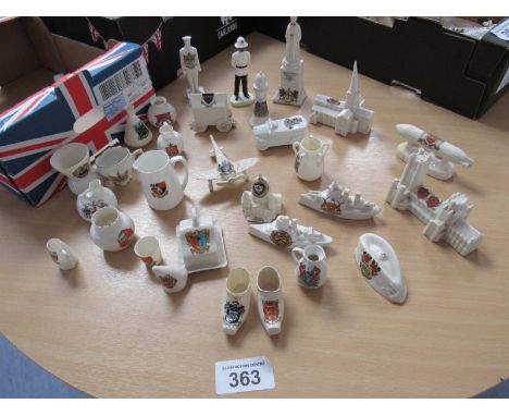  Sale Item:    W W 1 CRESTED WARE ETC (AF)   Vat Status:   No Vat   Buyers Premium:  This lot is subject to a Buyers Premium 