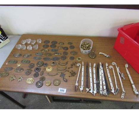  Sale Item:    BOX KNOBS & HINGES ETC   Vat Status:   No Vat   Buyers Premium:  This lot is subject to a Buyers Premium of 15