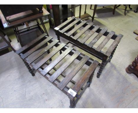  Sale Item:    2 LUGGAGE RACKS   Vat Status:   No Vat   Buyers Premium:  This lot is subject to a Buyers Premium of 15% + Vat