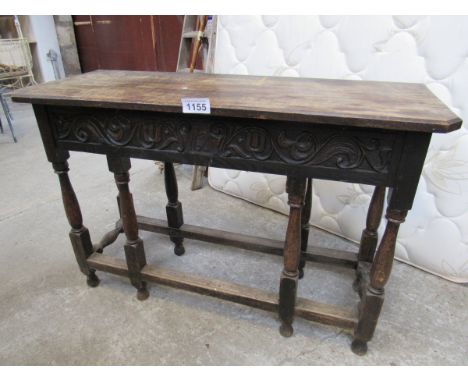  Sale Item:    OAK HALL TABLE (AF)   Vat Status:   No Vat   Buyers Premium:  This lot is subject to a Buyers Premium of 15% +