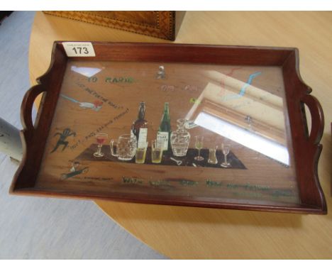  Sale Item:    WOODEN BOX & TRAY   Vat Status:   No Vat   Buyers Premium:  This lot is subject to a Buyers Premium of 15% + V