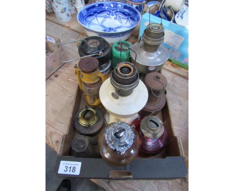  Sale Item:    BOX OIL LAMPS   Vat Status:   No Vat   Buyers Premium:  This lot is subject to a Buyers Premium of 15% + Vat @