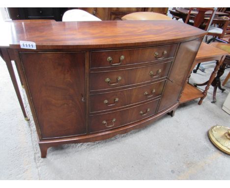  Sale Item:    REPRO BOW FRONT SIDEBOARD   Vat Status:   No Vat   Buyers Premium:  This lot is subject to a Buyers Premium of