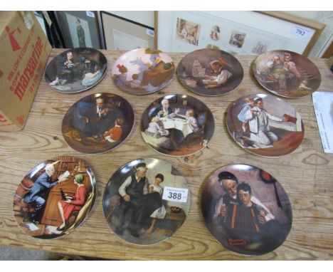  Sale Item:    10 NORMAN ROCKWELL SERIES LIMITED EDITION PLATES (1 AF)  Vat Status:   No Vat   Buyers Premium:  This lot is s