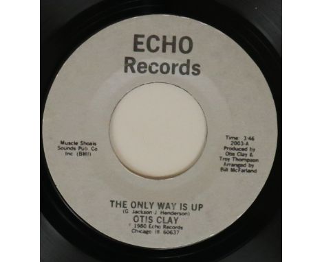 OTIS CLAY - THE ONLY WAY IS UP 7" (ECHO RECORDS 2003). The smashing 1980 cut from Otis, who quite rightly entered the Blues H