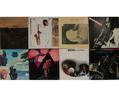 JAZZ/FREE JAZZ LPS - SUN RA/MILES DAVIS. Collection of 24 titles to include; Sun Ra Live at Montreux (Inner City 1039, Ex+/VG