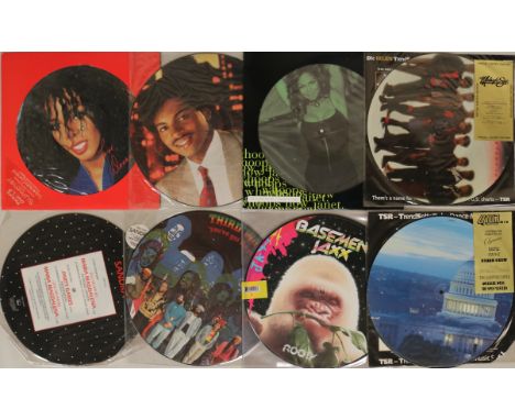 FUNK/SOUL PICTURE DISCS. 18 picture/shape discs to include: Michael Jackson ?– Souvenir Singles Pack (Epic ?– MJ 5), Michael 