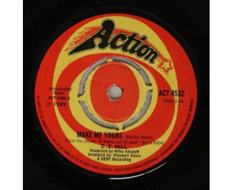 Z.Z. HILL - MAKE ME YOURS (ACTION ACT 4532). A whole lot of Soul here from Hill with this hard to find 45 on Action (ACT 4532