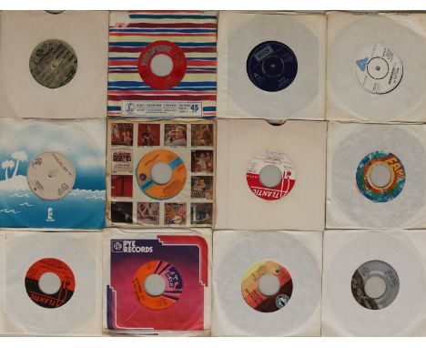 FUNK 45s. High tempo collection of 28 x essential 7". Artists/titles include James Brown inc. Let Yourself Go (UK Pye acetate