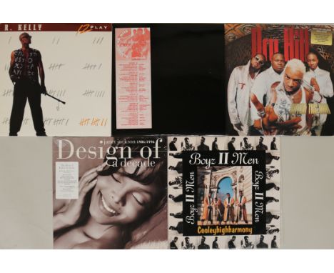 R&B/RAP/HIP-HOP LPs. Five choice titles to include: Janet Jackson - Design Of A Decade 1986 / 1996 (A&M Records ?– 31454 0399