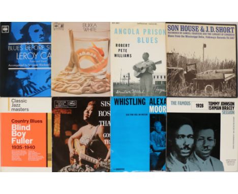 BLUES LPs. 14 LPs/comps across Blues, Gospel, Folk. To include Sister Rosetta Tharpe - Gospel Train (MPL 6529, Turquoise/blue