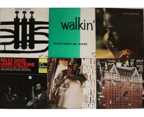 MILES DAVIS - LPs & P/S 7". Compelling selection of 10 x LPs and 1 x EP from The Prince Of Darkness. Titles are Blue Haze (UK