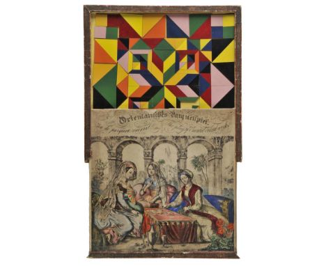 *Mosaic game. Orientalisches Parquetspiel. Jeu de parquet oriental. The play of Oriental inlaid work, n.p., circa 1850,  appr