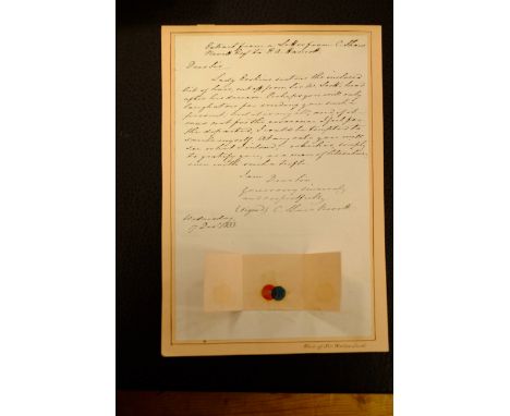 *Literature. A large collection of letters including many writers, etc.,  a lock of hair of Sir Walter Scott with covering le