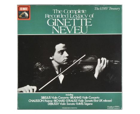 *Neveu (Ginette, 1919-1949). The Complete Recorded Legacy of Ginette Neveu, box set of 4 records including The Early Recordin