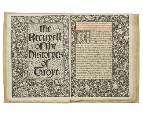 Kelmscott Press. The Recuyell of the Historyes of Troye, by Raoul Lefevre, translated by William Caxton, edited by H. Hallida