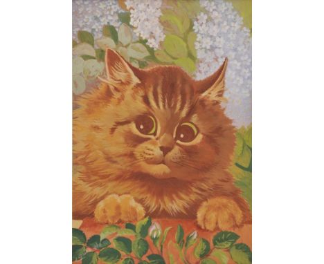 *Wain (Louis, 1860-1939). A quick peek,  bodycolour, signed lower left, 24.5 x 17cm (9.75 x 6.75 ins), framed and glazed  Pro