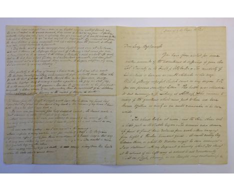 *Battle of Waterloo. A manuscript account of Colonel [Frederick Cavendish] Ponsonby's ordeals at the Battle of Waterloo, no d