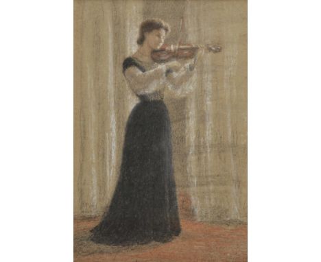 *Crickmer (Mary Livock, n‚e Mileham, fl. 1899-1906). Full-length portrait by Thomas Robert Way (1862-1913), depicting Mrs Cri