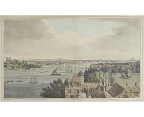 *Stadler (Joseph Constantine). View of London from Lambeth, published J & J Boydell, 1795, aquatint after J.Farington with co