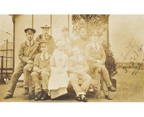 World War I album. An autograph album compiled by Miss Evelyn L. Lynton, working in her ward at Kingston Red Cross Hospital, 
