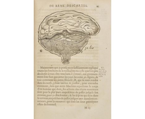 Descartes (Rene). L'Homme et la Formation du Foetus..., 2nd revised and corrected edition, Paris: Theodore Girard, 1677,  woo
