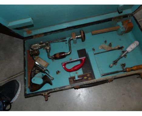 A tool box and tools