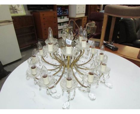 An 18 light chandelier