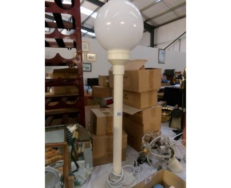 A modern tall table lamp