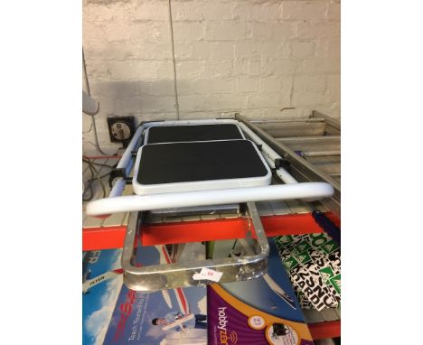 2 SETS OF ALUMINIUM STEP LADDERS