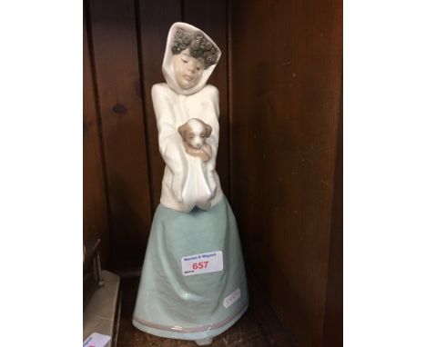 NAO FIGURE OF A GIRL WITH DOG