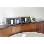 Lot-(2) Microwaves, and (1) Toaster Oven, (TR4-438), (4th Floor)