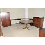 Lot-Modular Partition Furniture Consisting of: (1) Corner Desk System, (2) Lateral File Cabinets, (