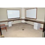 Lot-Modular Partition Furniture Consisting of: (1) Corner Desk System, (2) File Cabinets, (2)