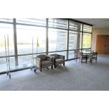 Lot-(1) Table, (6) Chairs, and (1) Rolling Shelving Unit, (Exterior Window Area), (4th Floor)