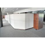 Lot-(5) Station Cubical Partition Work System with Furniture, (Atrium Edge), (4th Floor)