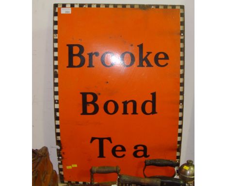 Vintage enamel sign Brooke Bond Tea 76 cms x 50 cms