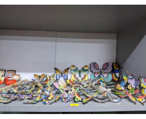 A kaleidoscopic collection of Portuguese ceramic butterflies Location:If there is no condition report shown, please request