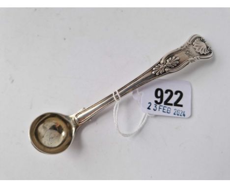 A small Kings Pattern ladle with gilt bowl, London 1823 by WC, 35g
