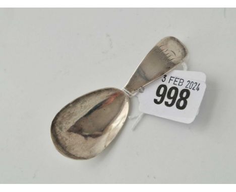 Georgian rat tail caddy spoon. London 1815 By T H