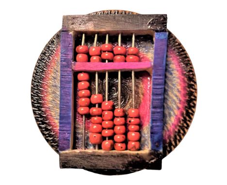 1 Large modern Tagua Nit creation by Bob Benson.This example of Bob's Vegetable IV. Work is a moveable part button as the bon