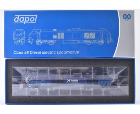 An original Dapol OO gauge model railway trainset locomotive engine No.&nbsp;2D-022-006 Class 68 68007 ' Valiant ' in Scotrai